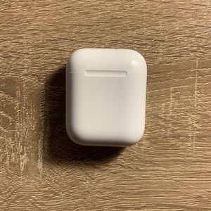 Apple AirPods 2nd generation w clear gray Nike case
